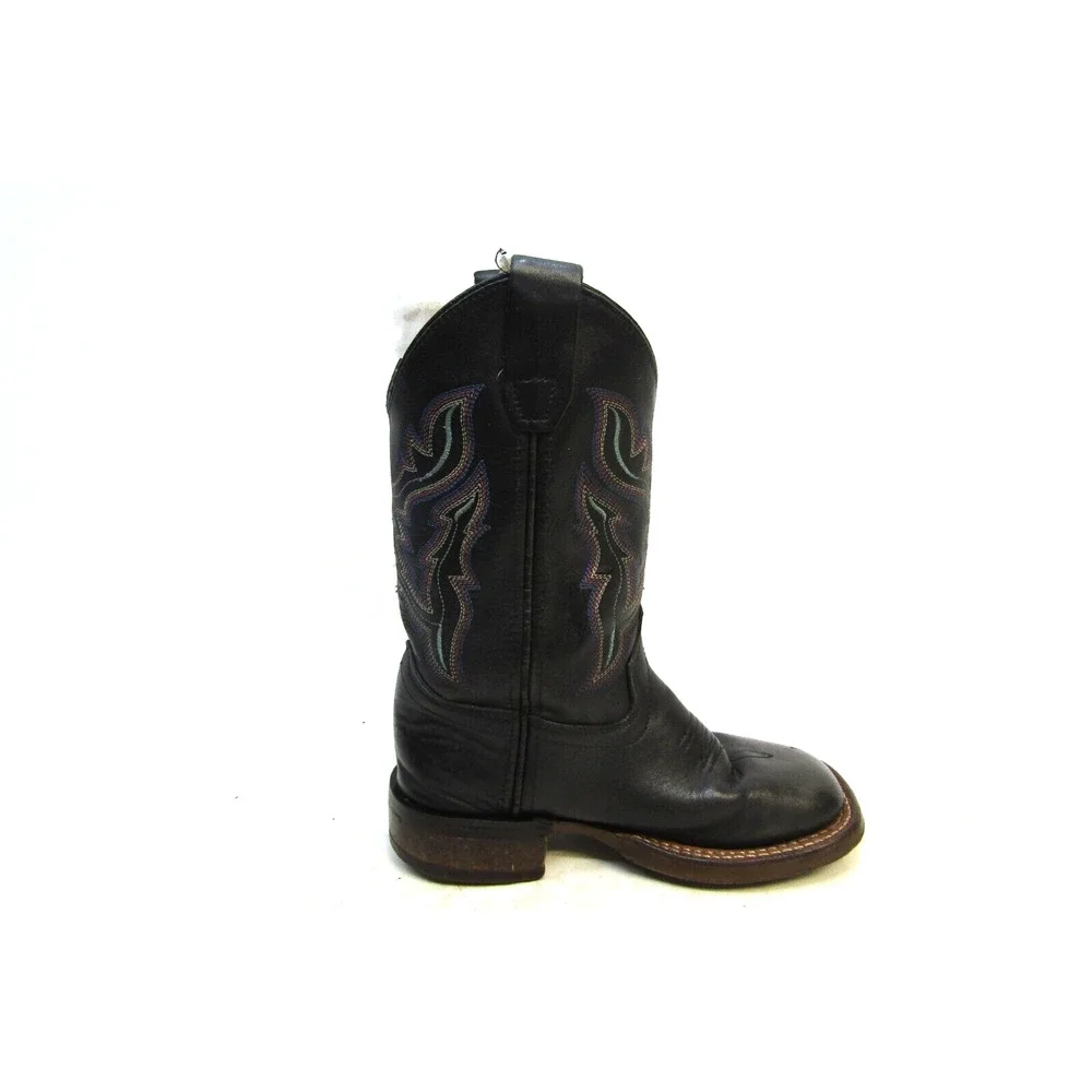 Shyanne Youth Size 11 D Black Square Toe Cowboy Western Boots